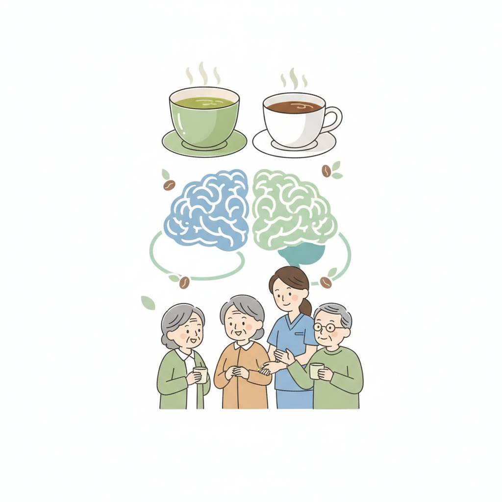緑茶・コーヒーは認知症リスクを下げるか｜日本の前向きコホート研究を介護現場目線で読み解く