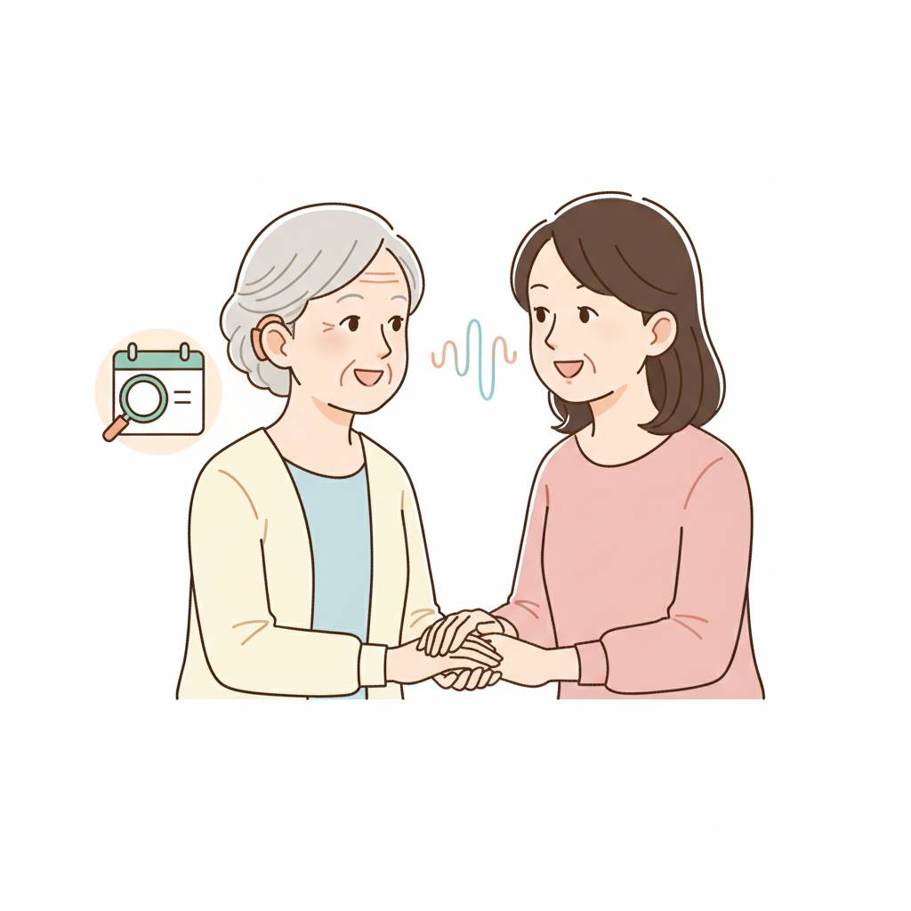 難聴のある親とのコミュニケーション｜伝わる話し方・補聴器・受診の目安