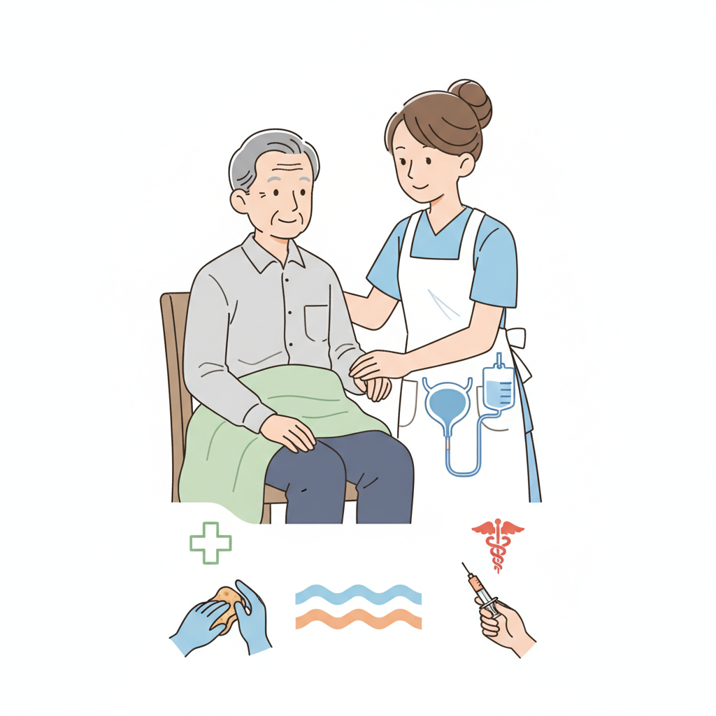 膀胱留置カテーテルの利用者の介護｜介護職ができること・医行為の線引き