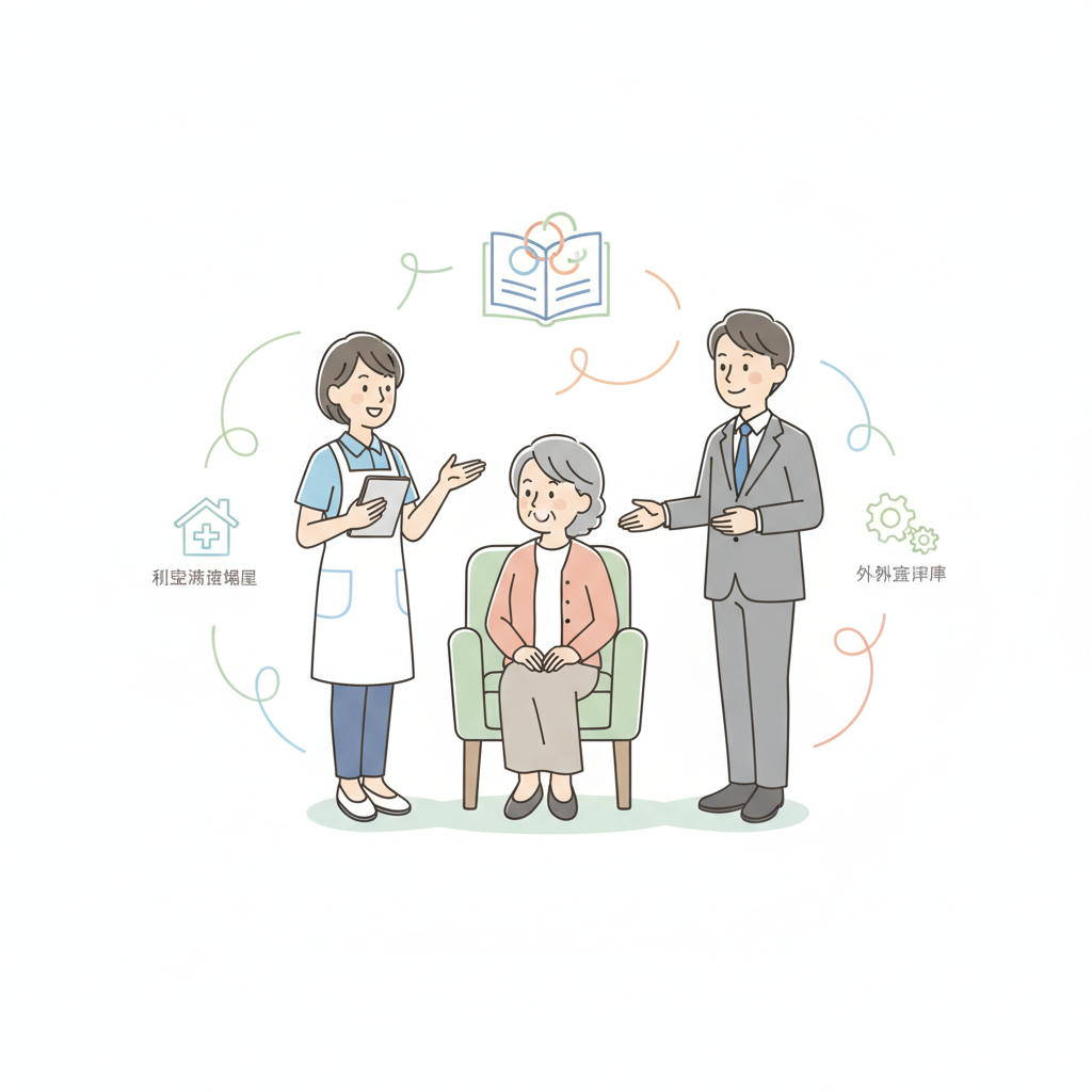 有料老人ホームのケアマネ｜介護付きの計画作成担当者と住宅型の外部連携をやさしく整理