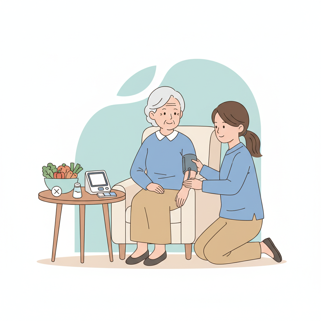 高齢の親の高血圧管理｜家庭血圧測定・服薬・減塩と起立性低血圧の落とし穴
