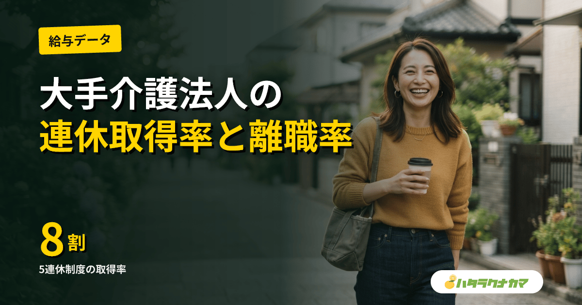 SOMPOケア「5連休制度」取得率8割弱で定着|離職率11%台、全員リクルーター制度も強化
