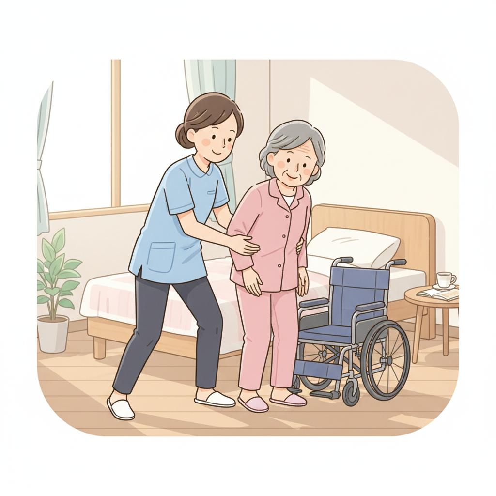 介護の移乗介助|ボディメカニクス8原則と腰痛を防ぐ手順