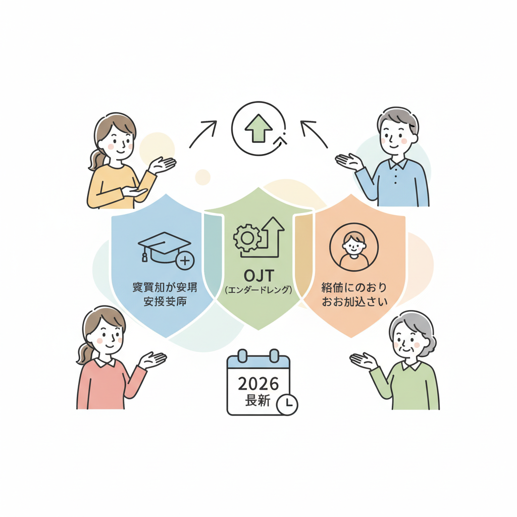 介護未経験向け介護転職サイト比較【2026年最新】｜資格取得支援・OJT・無資格OK求人で選ぶ3社