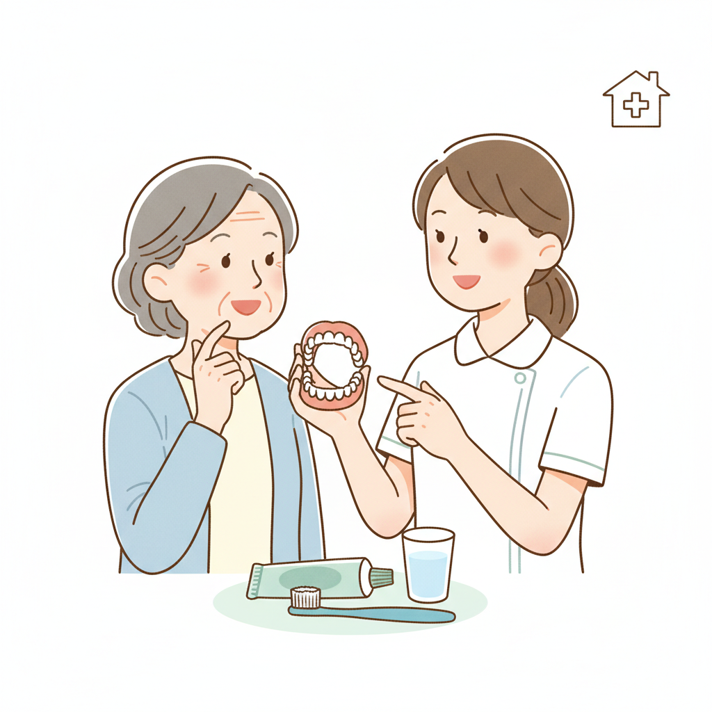 高齢者の義歯と口腔ケア｜入れ歯洗浄・歯磨き・訪問歯科の活用ガイド