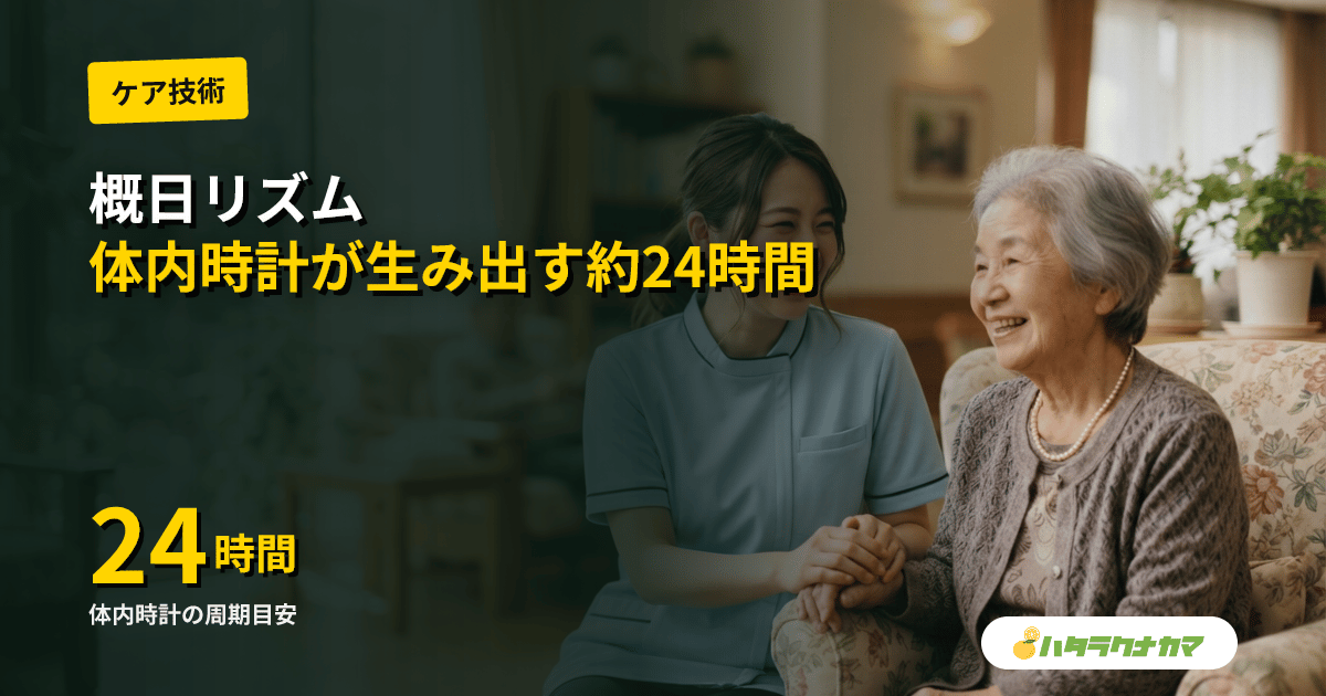 概日リズム(サーカディアンリズム)とは|約24時間の体内時計と加齢・認知症での乱れ・介護のリズム支援