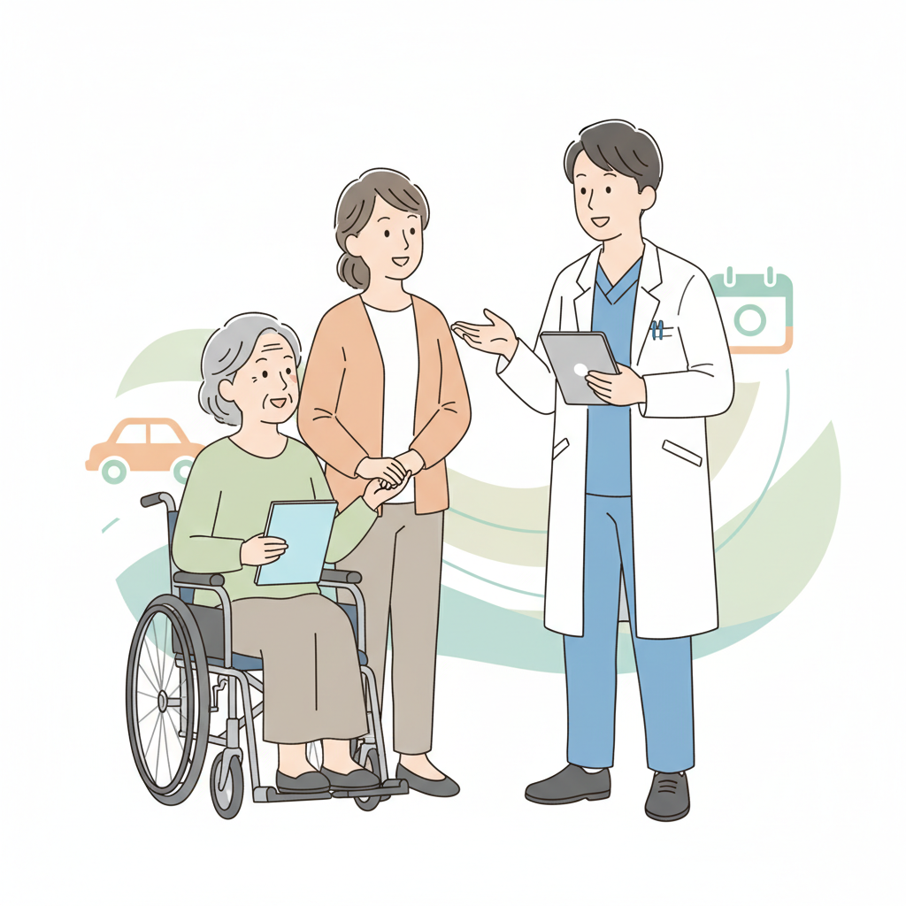 親の通院同行の基本｜受診前の準備・診察室での聞き方・送迎手段の選び方