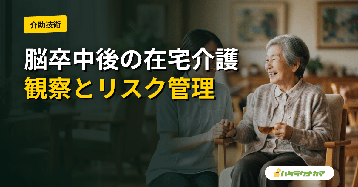 脳卒中後の在宅介護|介護職の観察ポイント・リスク管理・多職種連携