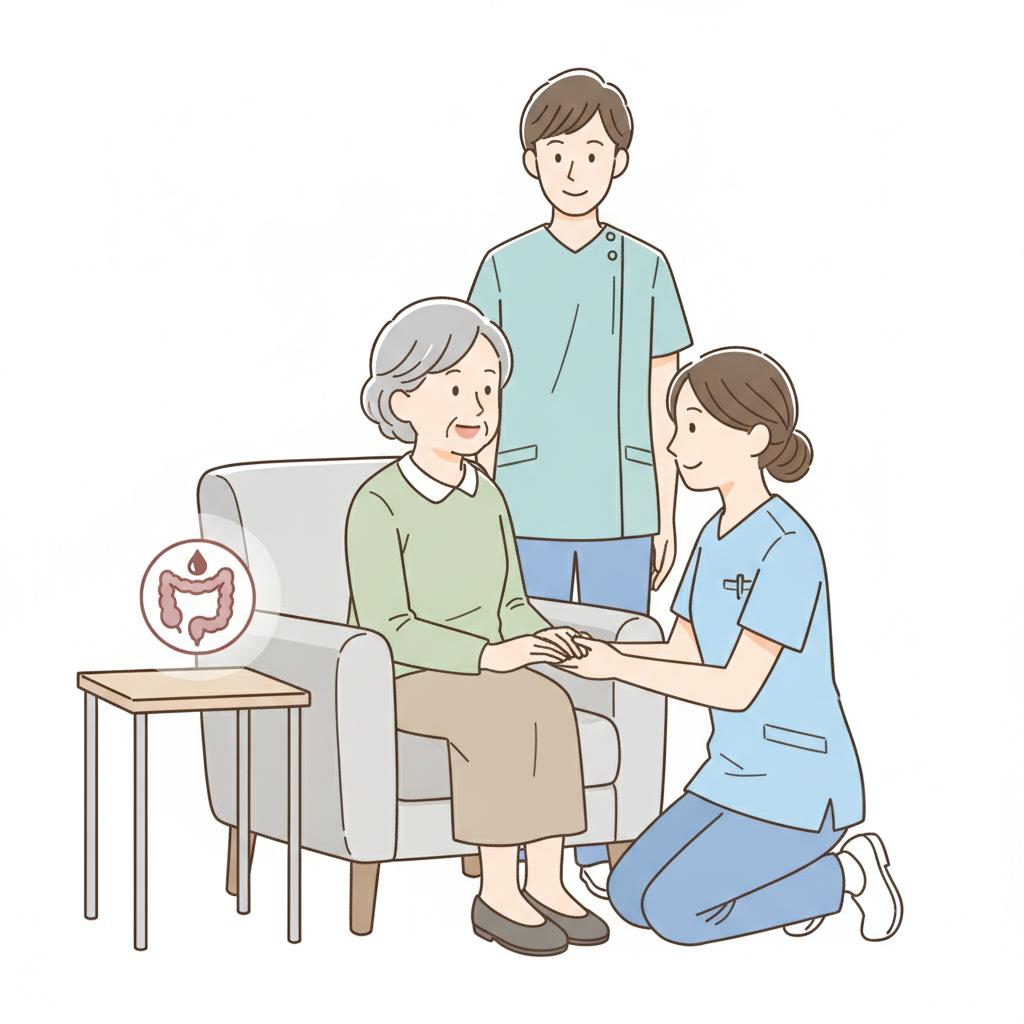 高齢者の血便・便に血が混じる｜原因と家庭での対応・受診の目安