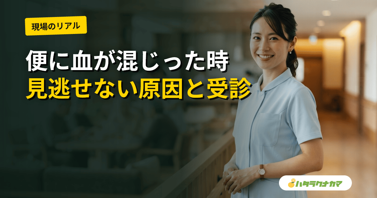 高齢者の血便・便に血が混じる｜原因と家庭での対応・受診の目安