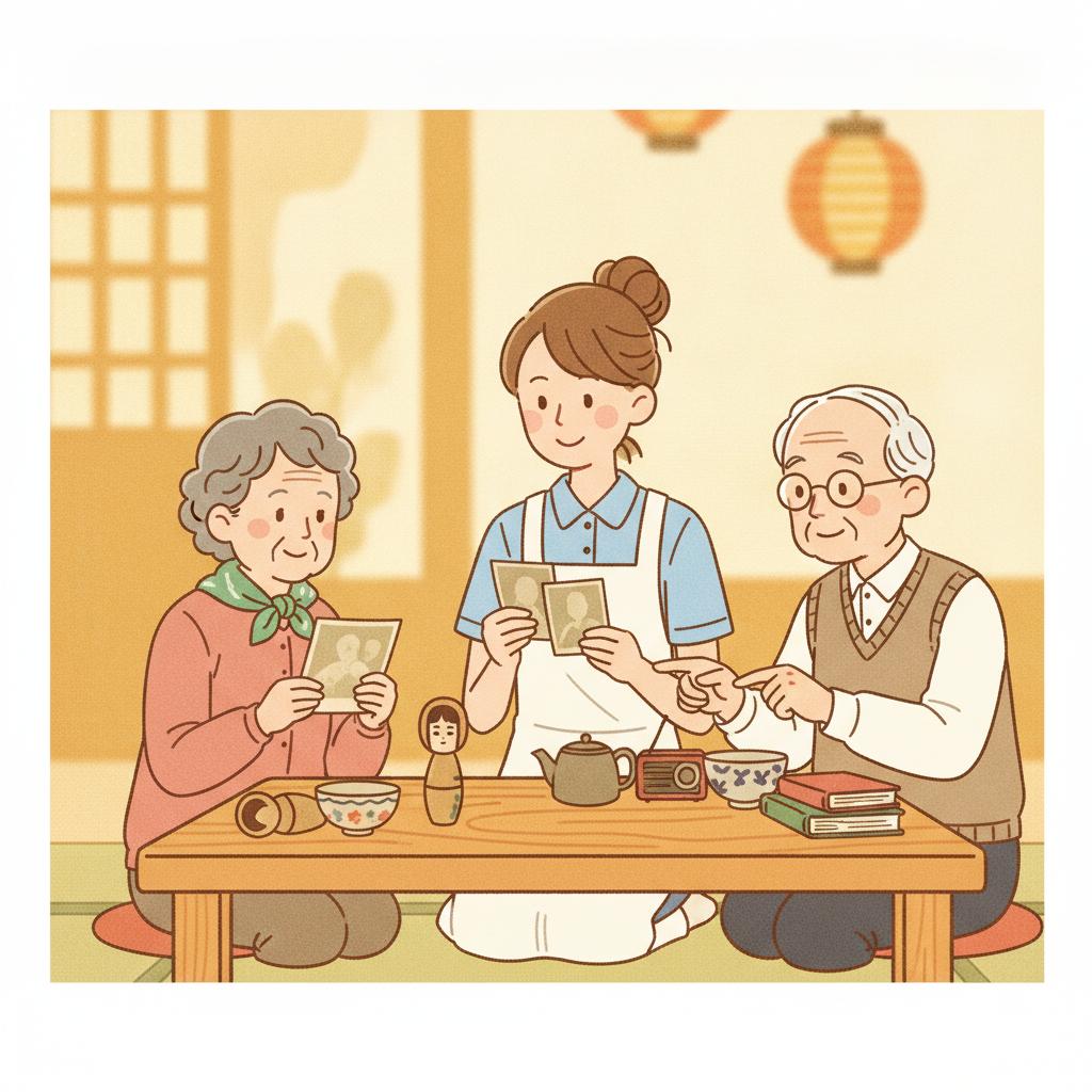 回想法の実践・進め方｜介護職のためのテーマ・道具・グループ進行・声かけガイド