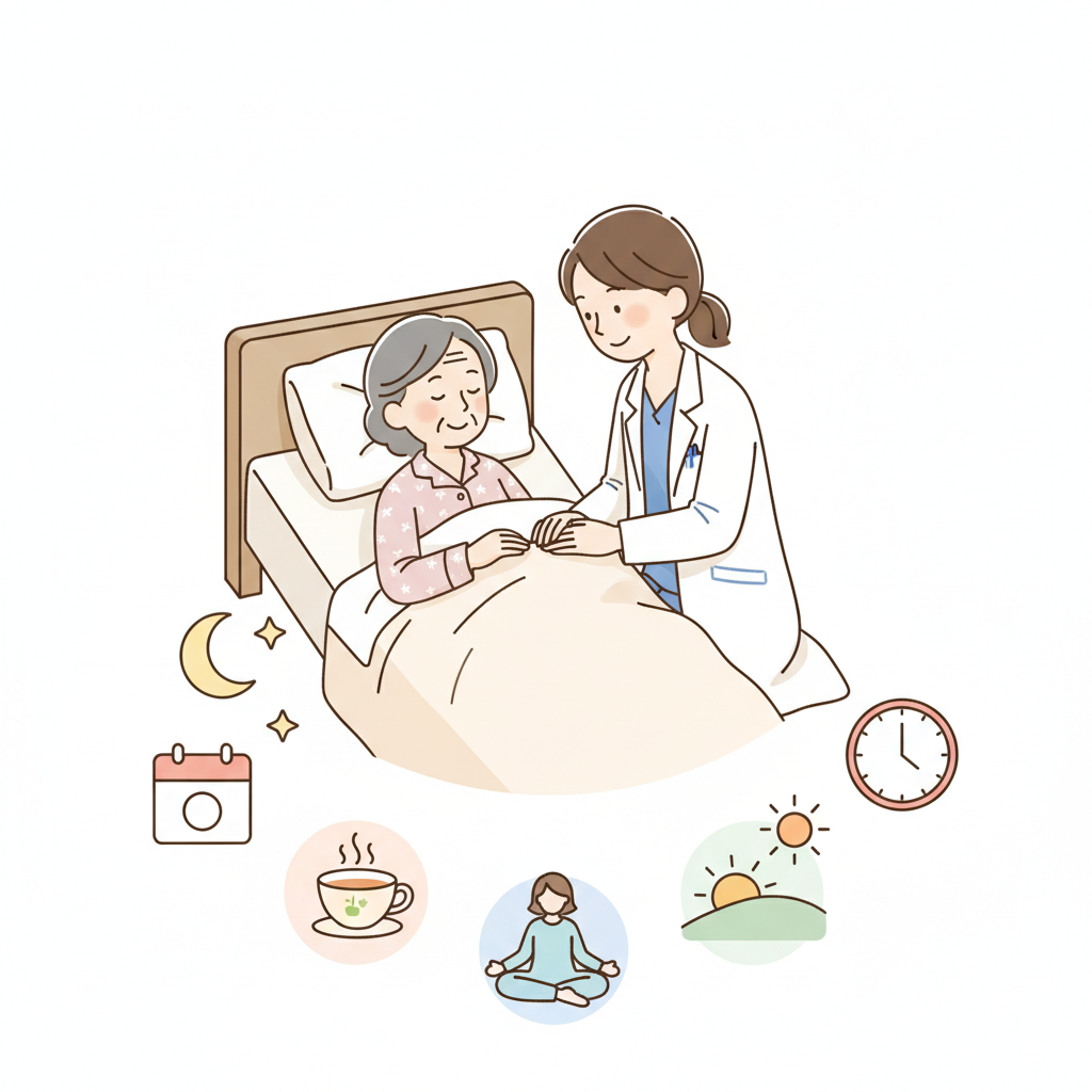 高齢者の不眠と睡眠ケア|薬に頼らない生活習慣改善と受診のタイミング