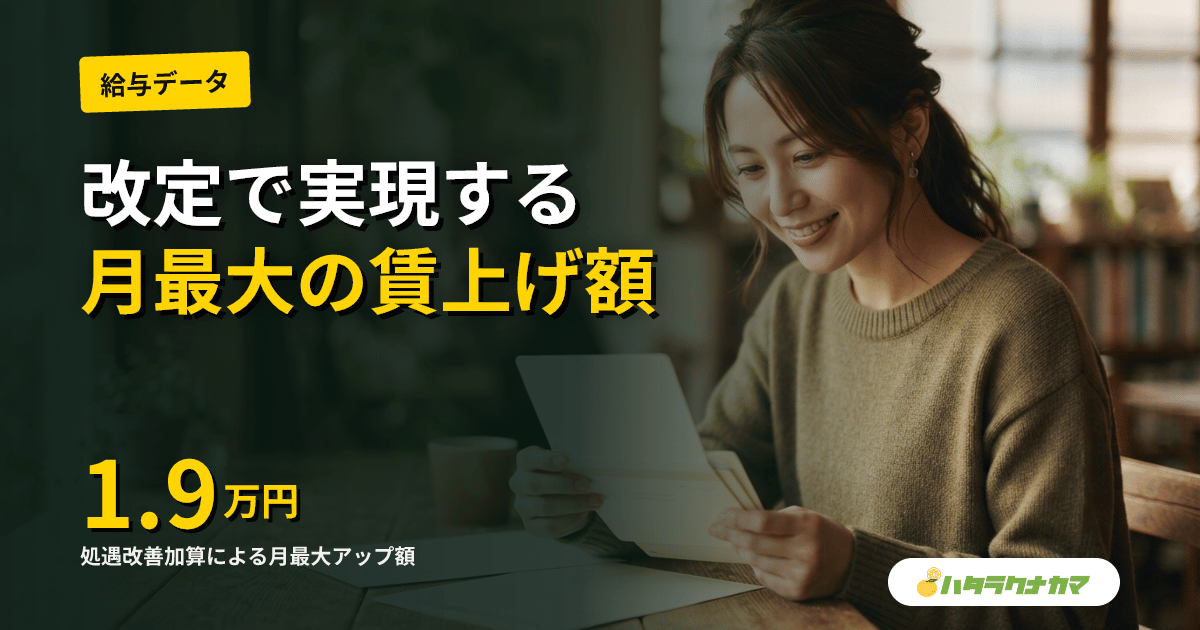 介護職の処遇改善加算とは｜2026年6月改定で月最大1.9万円の賃上げ・サービス別加算率と算定要件