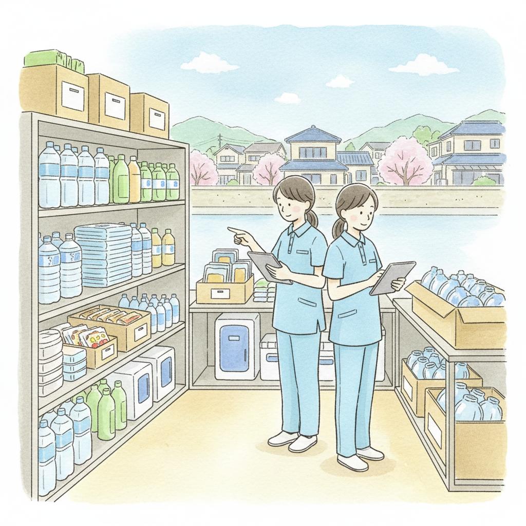 厚労省通知Vol.1494を読み解く｜介護施設等災害時情報共有システムに「平時の備蓄状況報告機能」が追加、特養・老健等に求められる対応