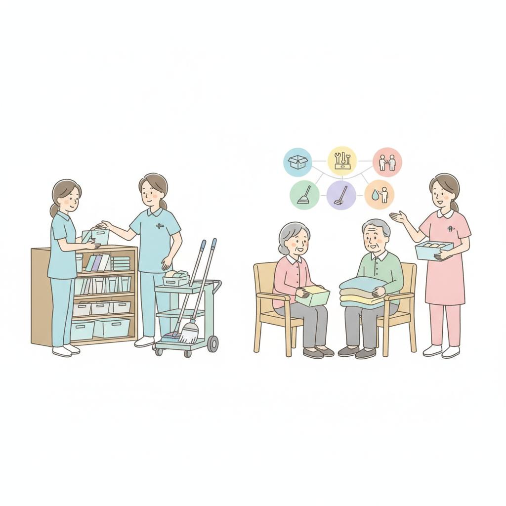 介護現場の5S活動|整理・整頓・清掃・清潔・しつけで事故と無駄を減らす進め方