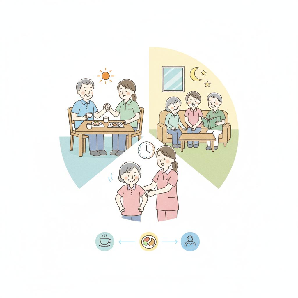 サ高住の1日の流れ|シフト別スケジュールと業務内容を解説