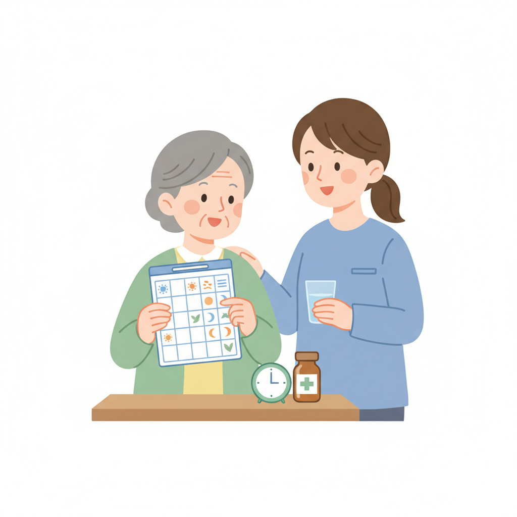 高齢者の薬の時間管理｜飲み忘れ・重複服薬を防ぐ家庭の仕組みとお薬カレンダー活用