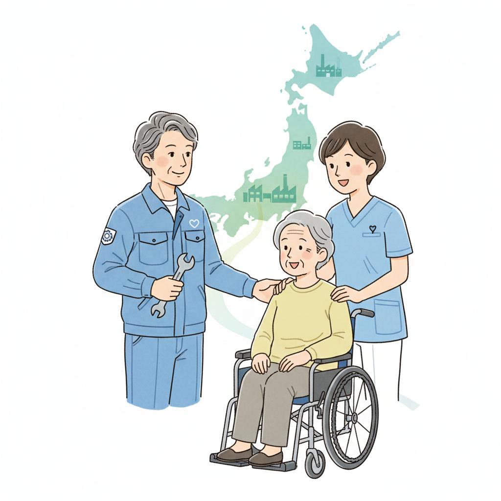 製造業から介護職へ転職する方法|愛知県で成功する40代・50代のキャリアチェンジ