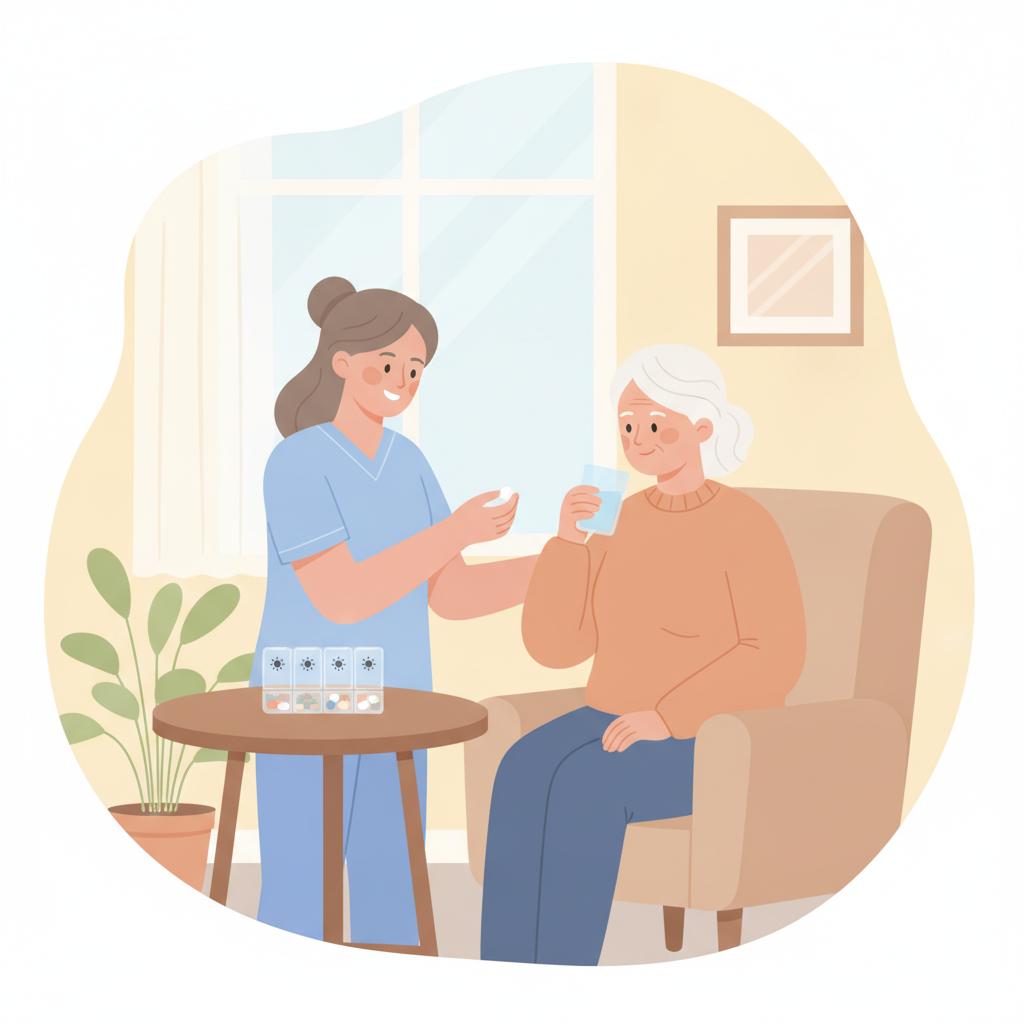服薬介助の正しい手順｜介護職の5R確認・剤形別の介助・医行為の線引き