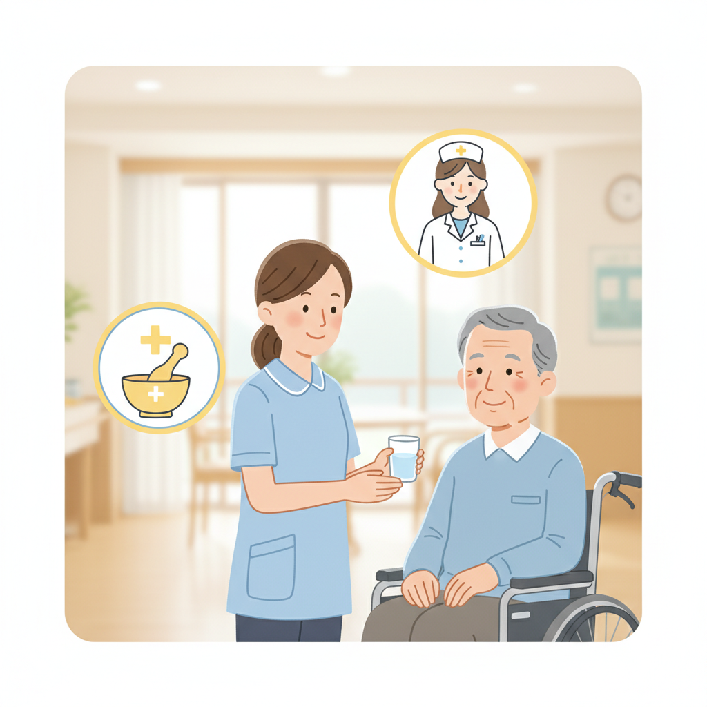 服薬拒否への対応：原因別の工夫・拒薬時の手順・介護職の服薬介助の範囲