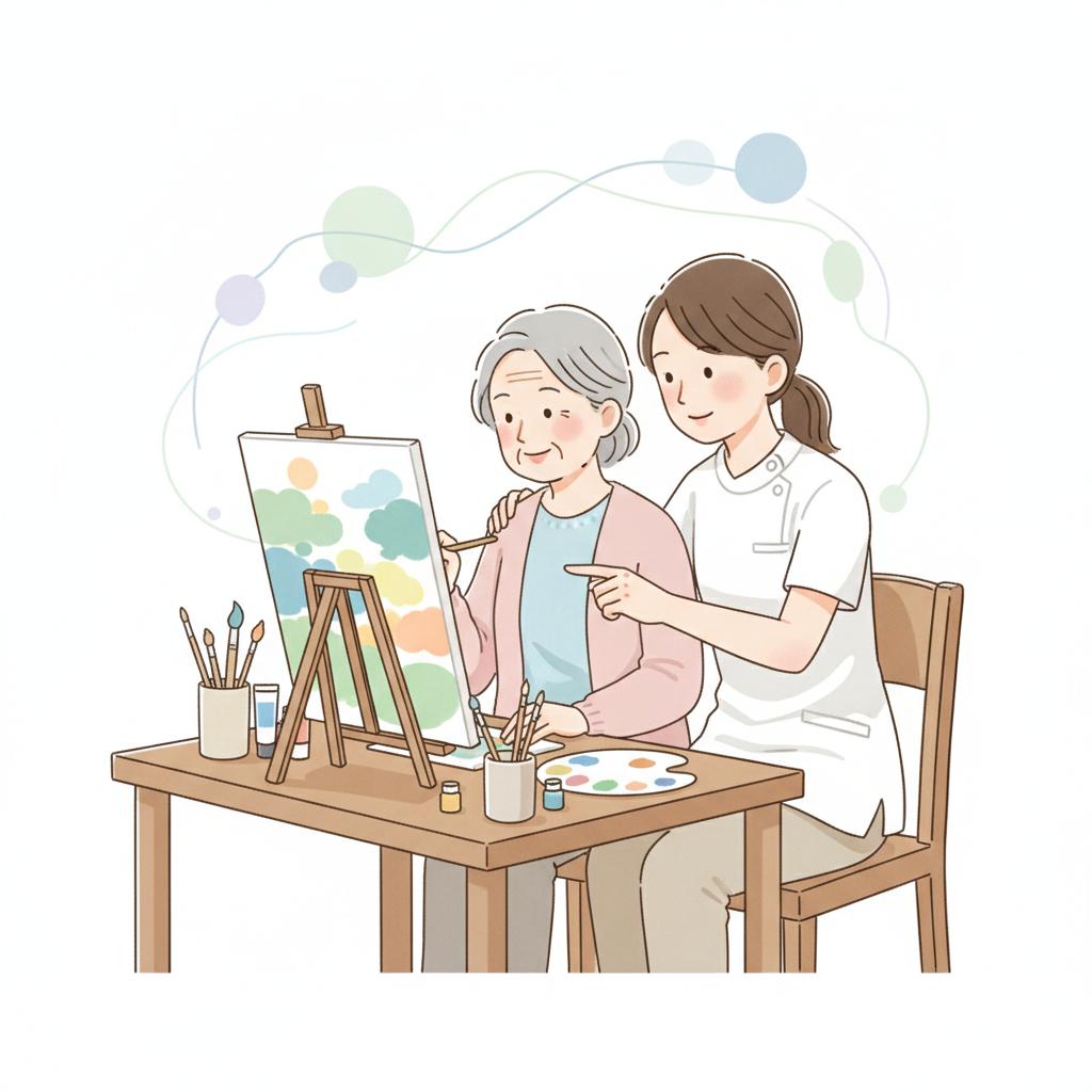 芸術療法（絵を描く活動）は認知症のBPSD・QOLに効くか｜Cochraneレビューが示す研究エビデンスとその限界を介護現場目線で読み解く