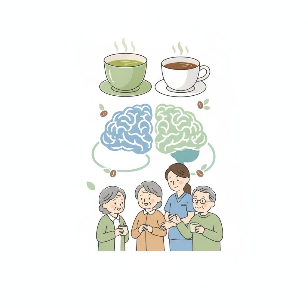 緑茶・コーヒーは認知症リスクを下げるか｜日本の前向きコホート研究を介護現場目線で読み解く