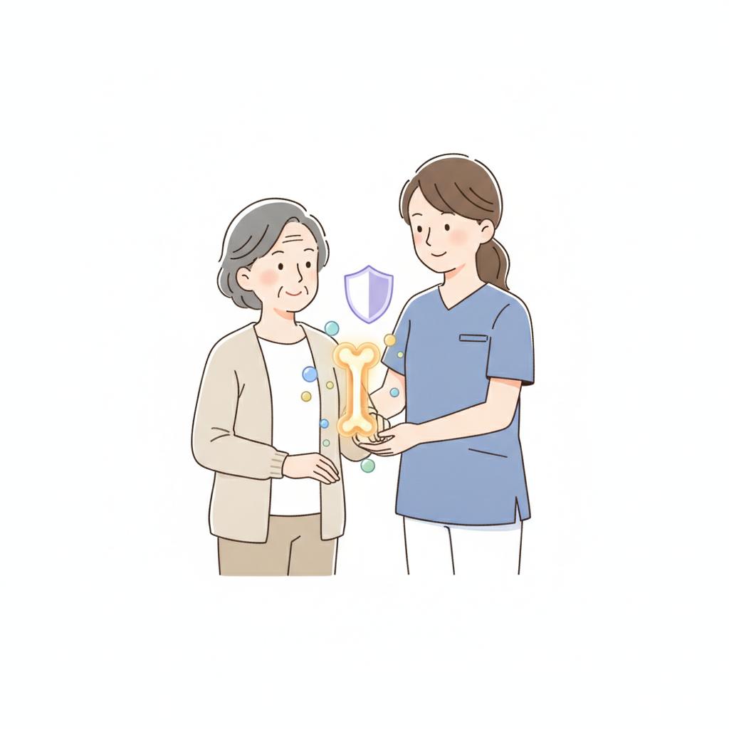 骨粗鬆症の治療薬は高齢者の骨折を防ぐか|ビスホスホネート等の研究エビデンスを介護現場目線で読み解く