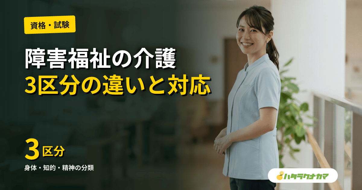 身体・知的・精神障害の介護｜3区分の違いとそれぞれに必要な対応