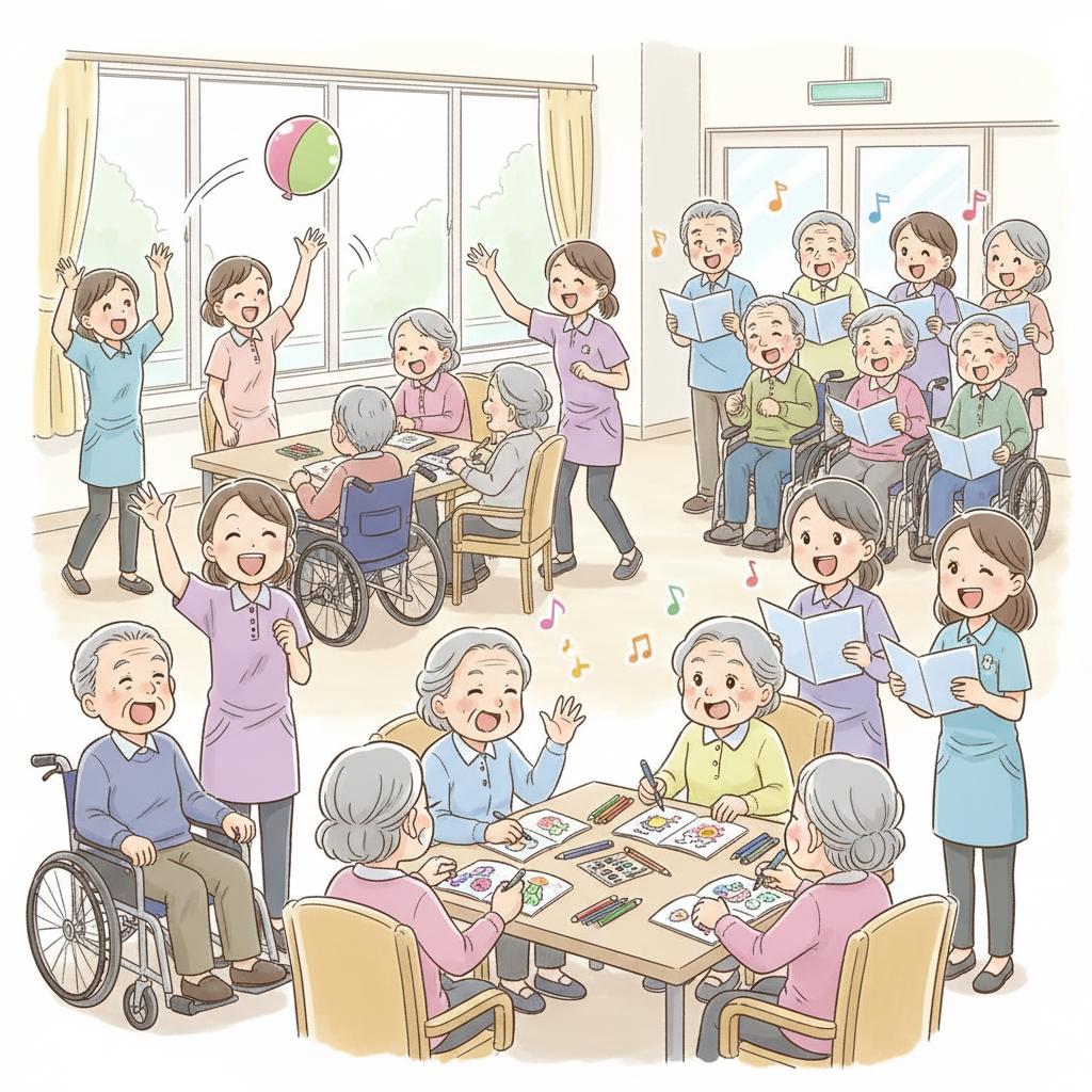 介護レクリエーションのネタ40選｜要介護度別・道具なし・脳トレ・季節別アイデア集【2026年版】