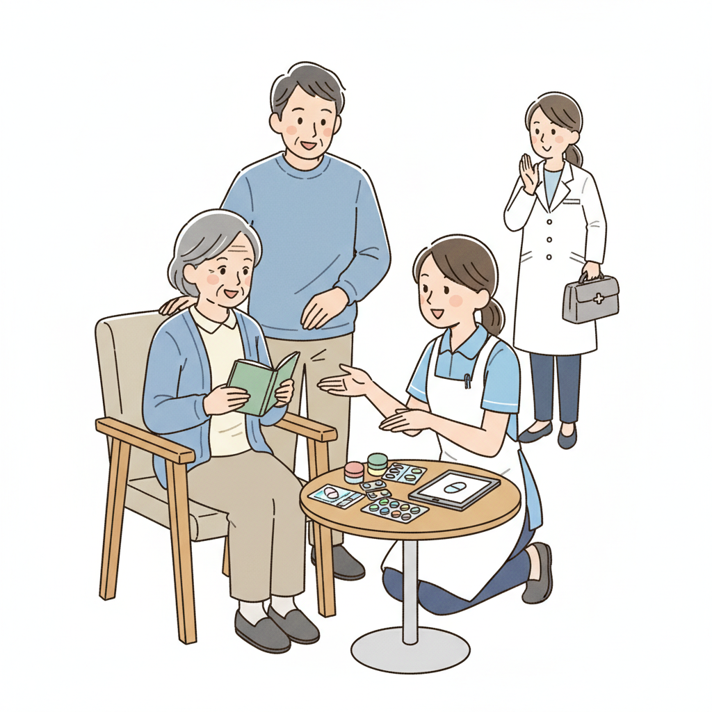 高齢の親の薬の管理|ポリファーマシー対策・お薬手帳・訪問薬剤師の活用