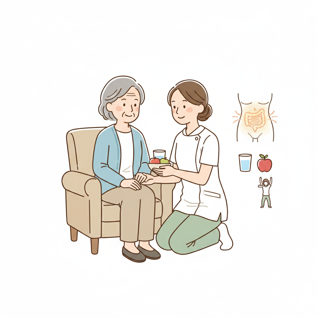 高齢者の便秘を家庭でケアする|原因タイプ別の食事・水分・運動・受診タイミング