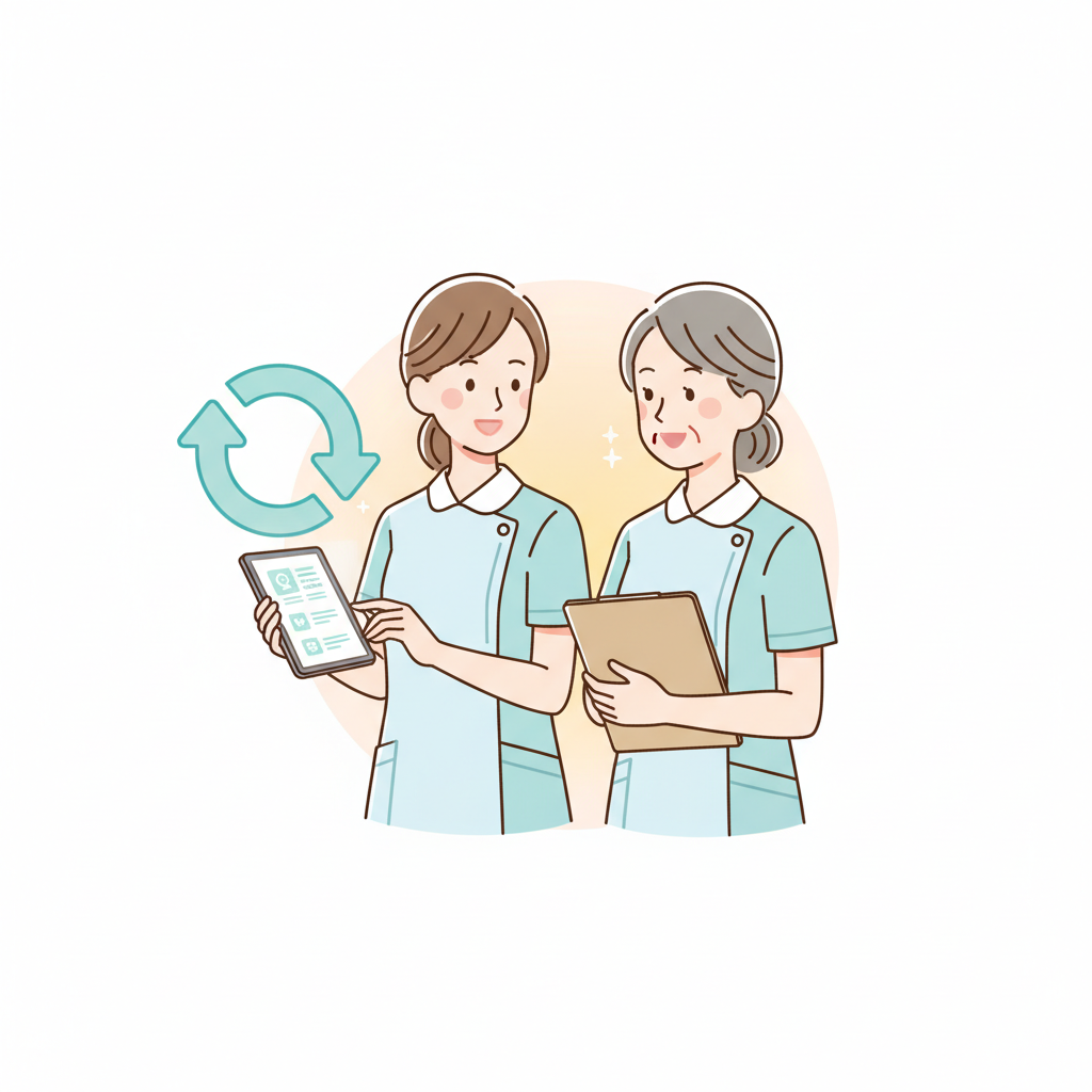 介護職の引き継ぎ業務の進め方|申し送り・退職時引き継ぎを事故ゼロで終える実務ガイド