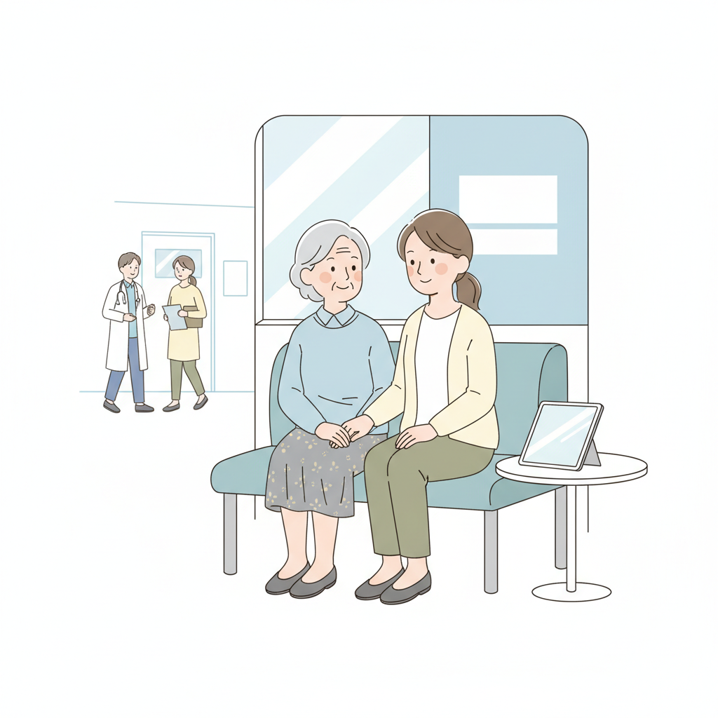 認知症の親の通院付き添い｜病院での過ごし方・医師への伝え方・付き添えない時の対策
