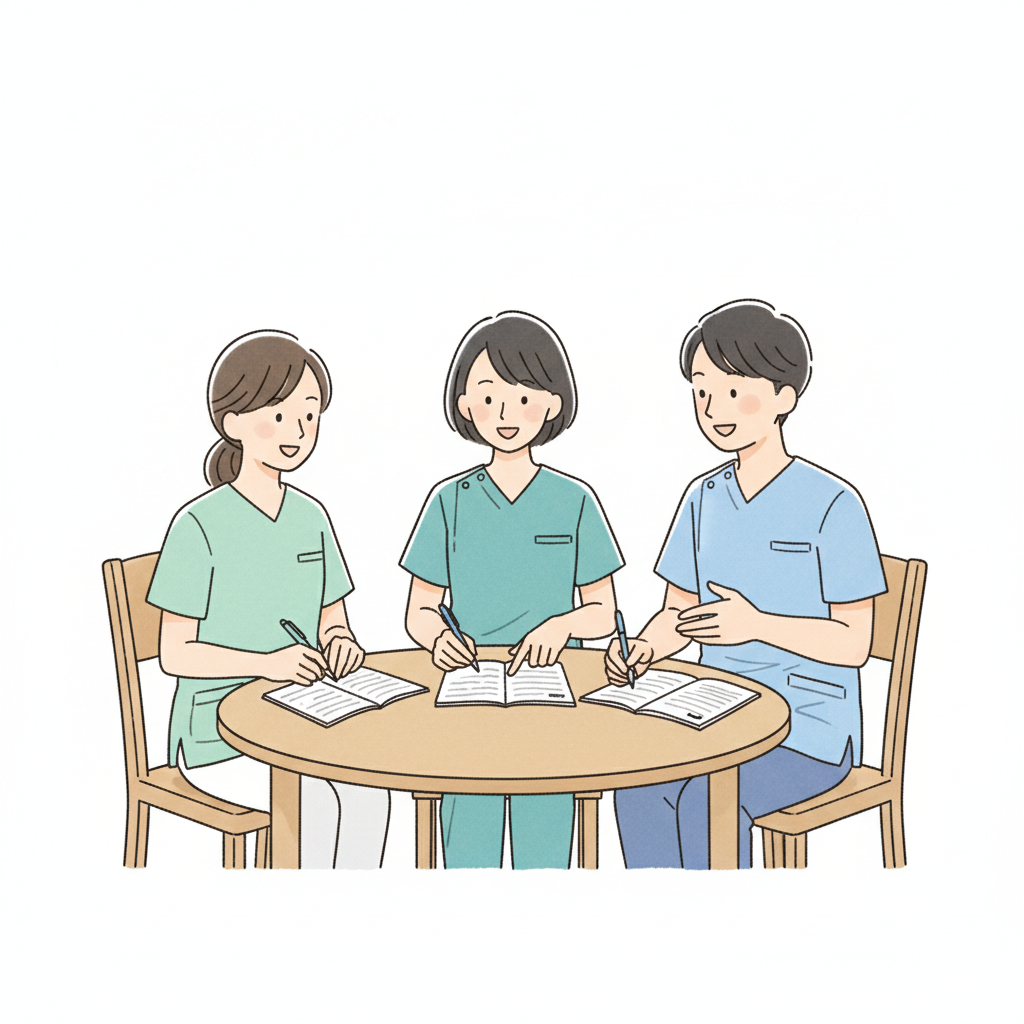 介護施設の申し送り風景：職員同士のコミュニケーションと心理的安全性