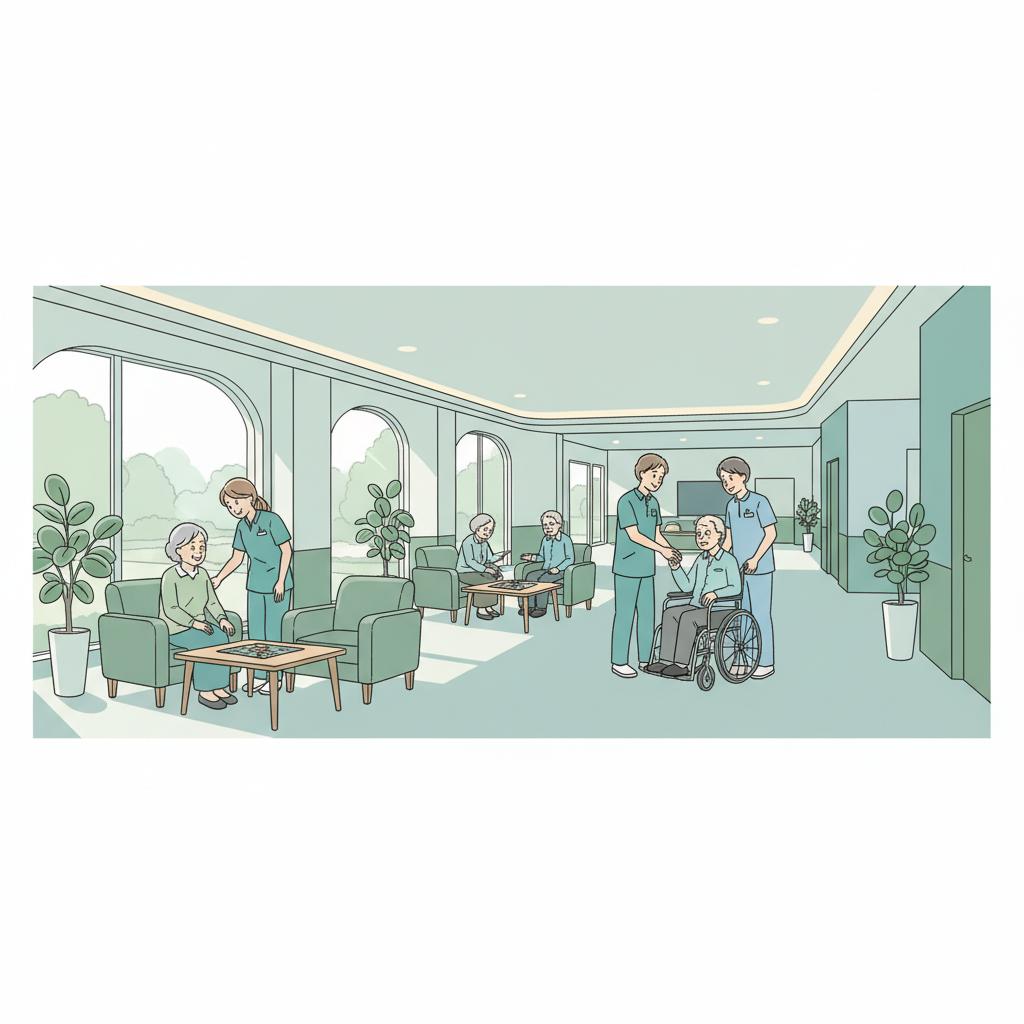 有料老人ホームとはのイラスト