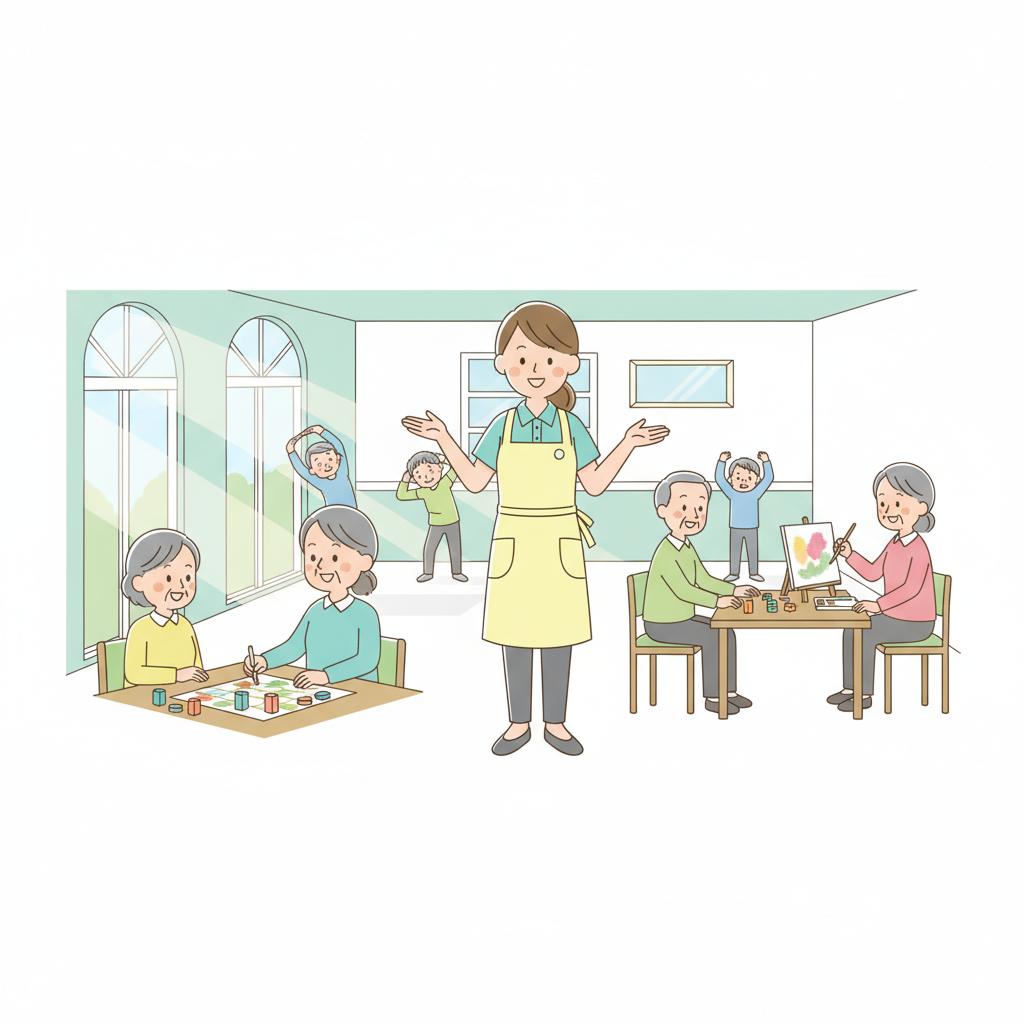 デイサービスの日勤勤務イメージ