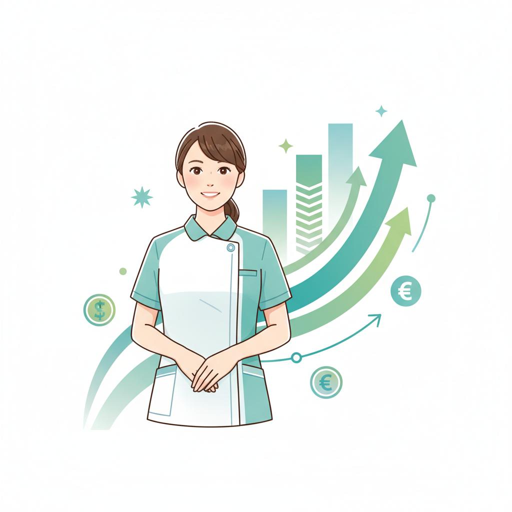 介護職正社員のボーナス・賞与のイメージイラスト