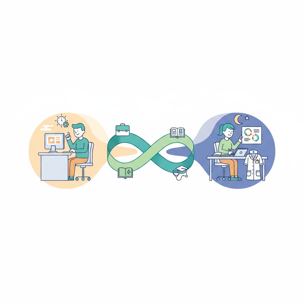 働きながら初任者研修を取得できる理由のイラスト