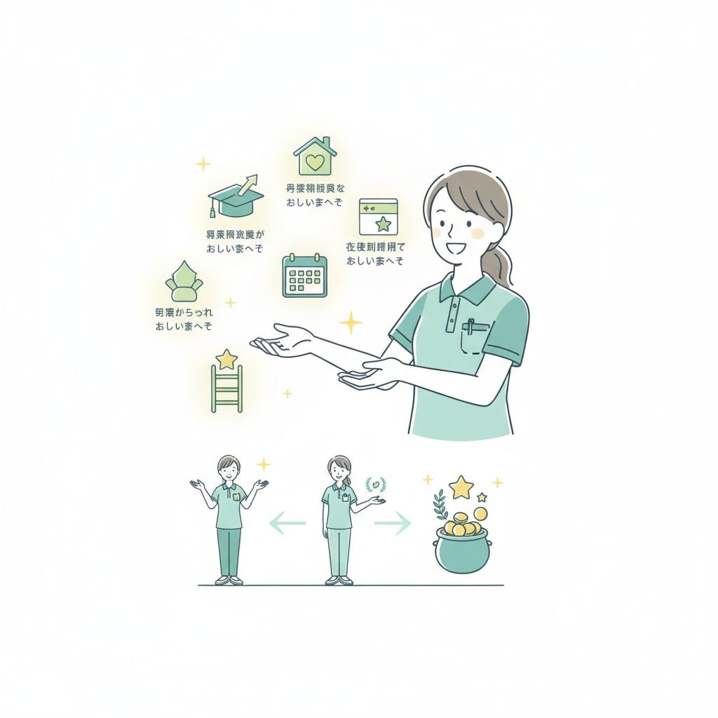 手当を増やして収入アップする方法のイラスト