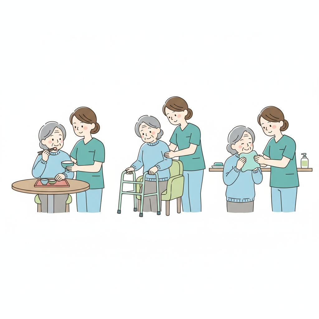 訪問介護の仕事内容イラスト
