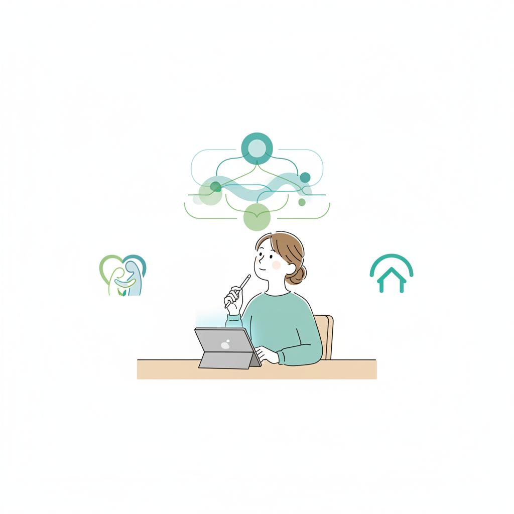 志望動機の基本構成を表すイラスト