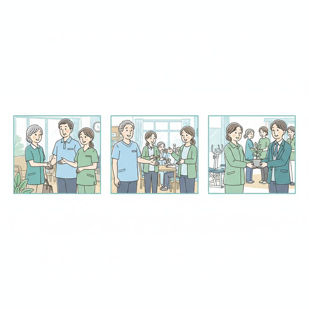 50代が採用されやすい施設タイプ比較を表したイラスト