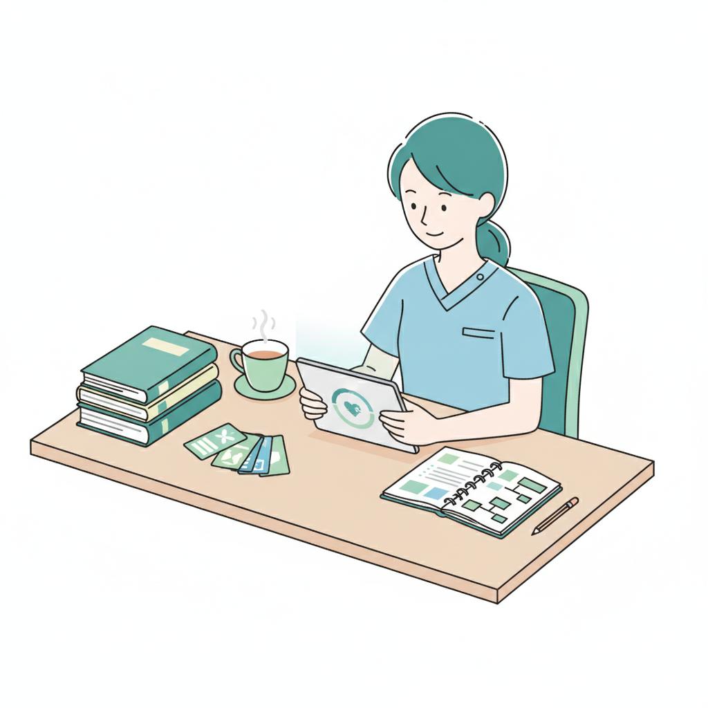 介護福祉士試験の効果的な勉強法のイラスト