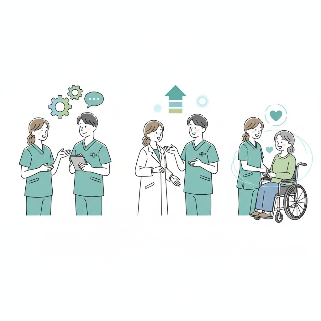 相手別の人間関係対処法のイラスト
